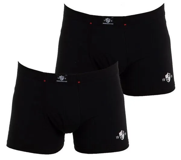 Haasis Bodywear Haasis Bodywear Herren Pants 2er Pack ohne Eingriff, Single Jersey,, Schwarz, – Produktbild 1 von 4