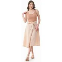 ORGANICATION ORGANICATION Rock aus TENCEL Lyocell und Leinen, Beige(soft beige), – Produktbild 1 von 1