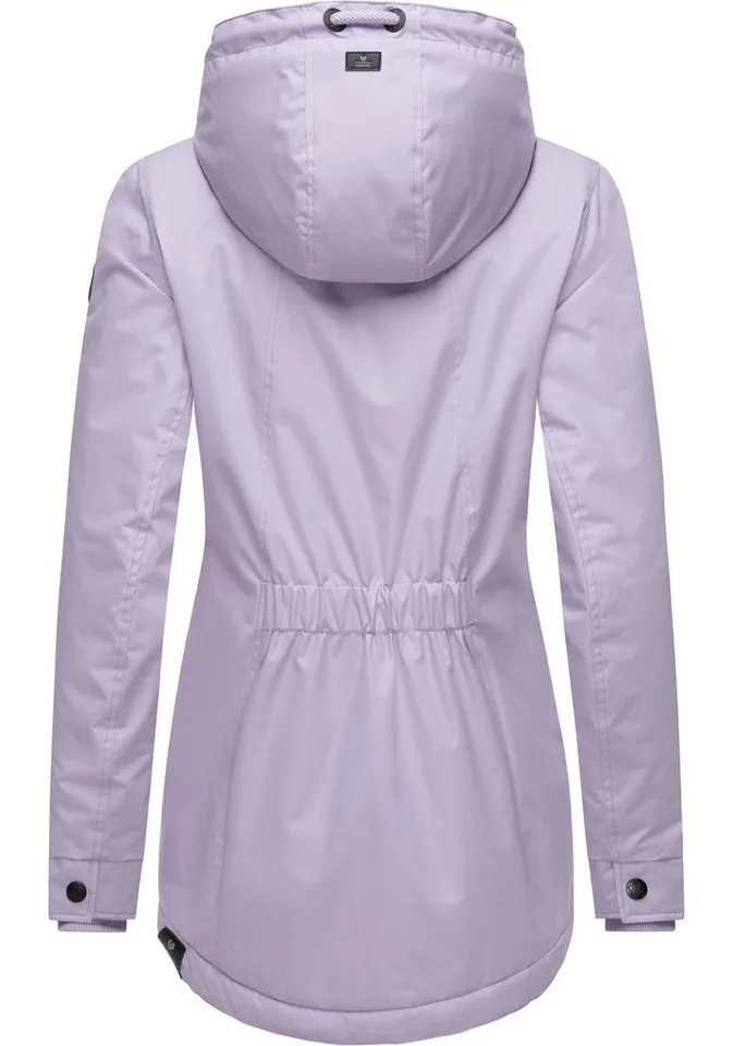 ragwear ragwear Winterjacke Zuzka Winter Wasserdichter Winterparka mit Teddyfleece Innenfutter, Lila, – Produktbild 4 von 4