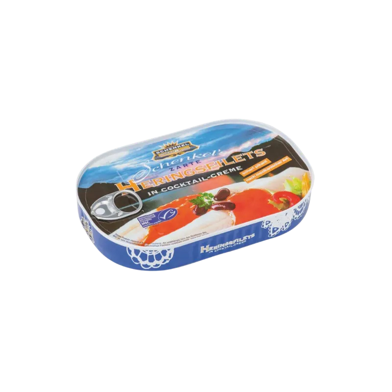 Schenkel Schenkel MSC Heringsfilets in Cocktail-Creme, scharf-pikant, 200g – Produktbild 1 von 1