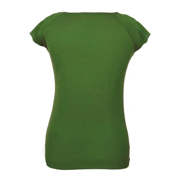 HANDGEDRUCKT HANDGEDRUCKT RESTPOSTEN "Not Today..." Bamboo Frauen T-Shirt, Leafgreen, – Produktbild 2 von 3