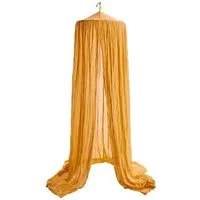 HANS NATUR Betthimmel Baldachin Bio-Baumwolle gold curry Länge 225 cm, Durchmesser 50 cm – Produktbild 1 von 1