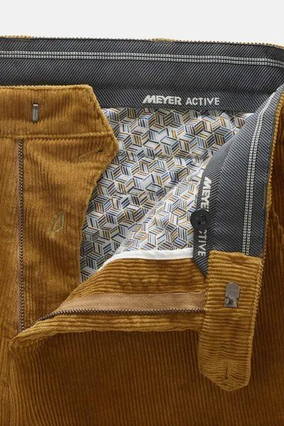 Meyer MEYER ACTIVE Cord Chino, Gelb (bernstein), – Produktbild 4 von 4