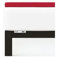 Schlafgut Schlafgut Topper Spannbettlaken Pure - 95% Biobaumwolle, 5% Elasthan - Matratzenhöhe bis 10cm, Red deep, – Produktbild 1 von 1