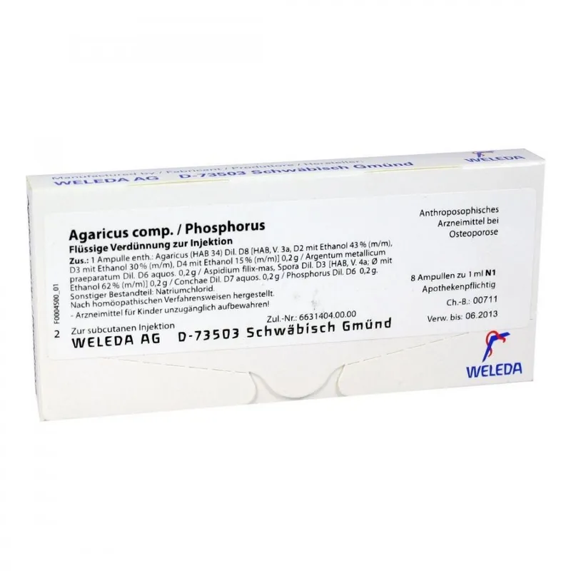 Weleda Agaricus Comp./phosphorus Ampullen – Produktbild 1 von 1