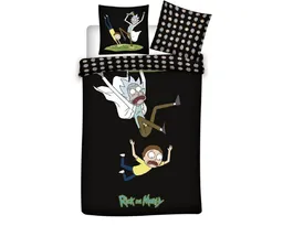 Rick and Morty Bettwäsche Bio-Bettwäsche-Set 140x200 cm 100% GOTS-zertifizierte Baumwolle – Produktbild 1 von 1