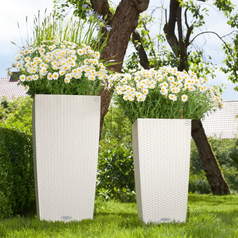 Lechuza® Lechuza® Pflanzkübel Pflanzgefäß Cubico Cottage 30 weiß, Weiß, – Produktbild 6 von 6