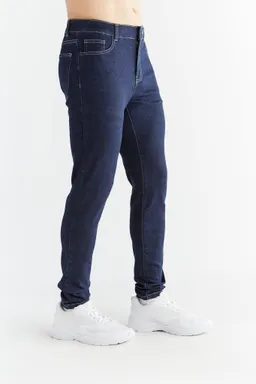 Evermind Evermind Herren vegan Jeans Skinny Fit Dunkles Schieferblau – Produktbild 1 von 1