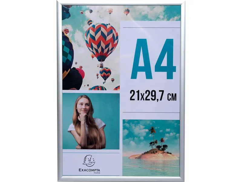 Exacompta Exacompta Bilderrahmen "Exacryl" mit Alurahmen, für DIN A4, Außenmaß: 305 x 218 x 26 mm – Produktbild 1 von 1