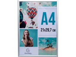 Exacompta Exacompta Bilderrahmen "Exacryl" mit Alurahmen, für DIN A4, Außenmaß: 305 x 218 x 26 mm – Produktbild 1 von 1