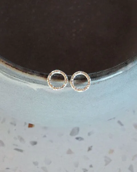 pikfine pikfine mini Kreis Ohrstecker "Julie", Silber, – Produktbild 3 von 3