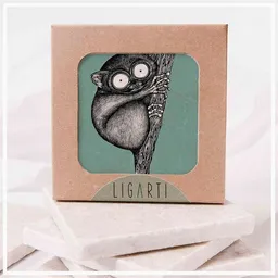 LIGARTI Fliesenuntersetzer »Koboldmaki« von LIGARTI | Design Untersetzer | Natursteinfliese – Produktbild 1 von 1