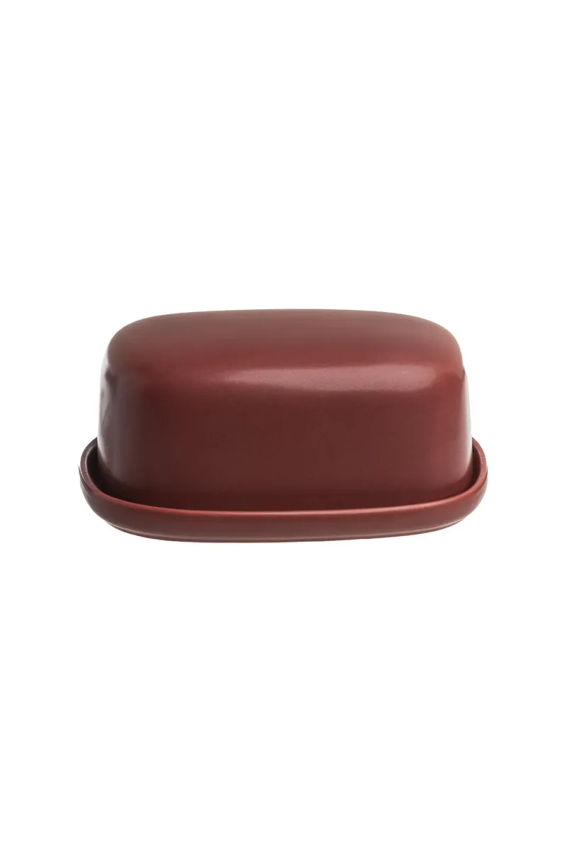 Tranquillo Butterdose VALLORA Rot – Steinzeug - rot – Produktbild 1 von 2