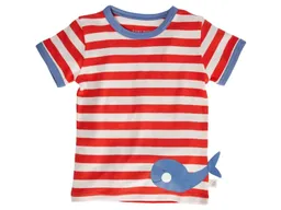 HANS NATUR Kinder T-Shirt Bio-Baumwolle Wal rot-off white Gr.86/92 – Produktbild 1 von 1