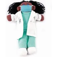 El Puente El Puente Anziehpuppe "Ärztin Patricia" | Fair Trade & Handmade aus Sri Lanka – Produktbild 1 von 1