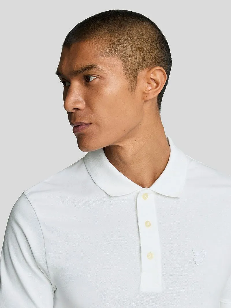 Lyle and Scott Lyle and Scott Tonal Eagle Polo Weiß - Größe M, Weiß, – Produktbild 4 von 5