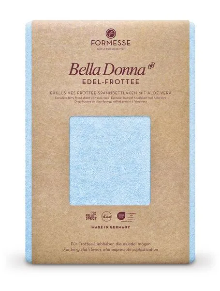 formesse formesse Spannbettlaken aus Edel-Frottee für die kälteren Monate, Hellblau0522, – Produktbild 1 von 4