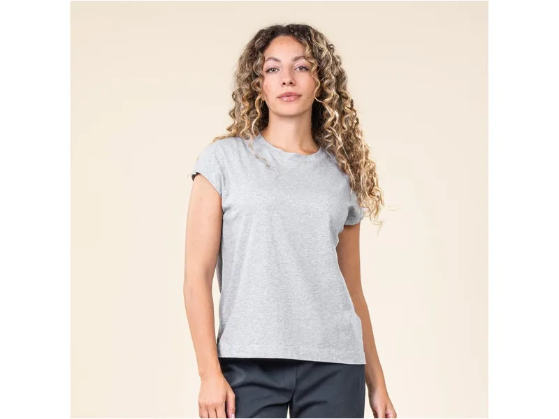 Living Crafts Living Crafts Damen T-Shirt (100% Bio-Baumwolle), Grau, – Produktbild 3 von 4