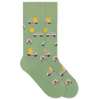 von Jungfeld von Jungfeld Bio-Socken 'Auto', blattgrün, Gr. 39/42 – Produktbild 1 von 1