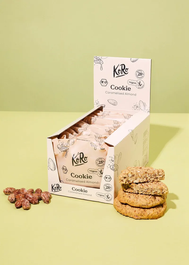 KoRo Bio Cookie Caramelised Almond 12 x 50 g – Produktbild 1 von 5