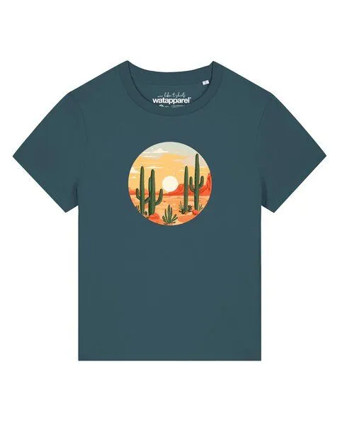watapparel watapparel T-Shirt Frauen Sonnenuntergang in der Wüste, Stargazer, – Produktbild 1 von 2