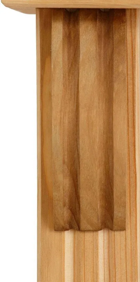 OTTO home Regal Teresa, Standregal, Bücherregal, aus massiver Kiefer, Breite 86 cm, Höhe 193 cm, FSC®, Beige, – Produktbild 4 von 5