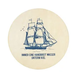 Bow & Hummingbird Bow & Hummingbird Untersetzer Wasser unterm Kiel – Produktbild 1 von 1