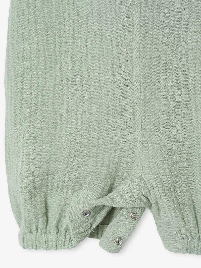 Vertbaudet Baby Latzhose für Neugeborene, Aqua, – Produktbild 4 von 4