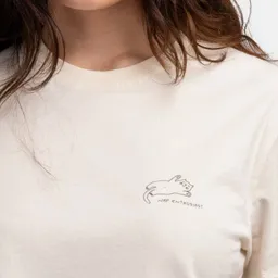 Natural Vibes Natural Vibes T-Shirt Cat Nap Bio GOTS | Bio T-Shirt | Weißes T-Shirt (Naturweiß) | Damen T-Shirt | – Produktbild 1 von 1