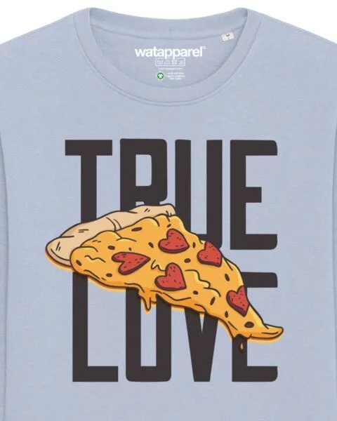 watapparel watapparel Sweatshirt Unisex True Love, Serene blue, – Produktbild 3 von 4