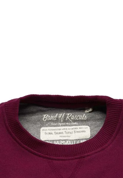 Band of Rascals Band of Rascals Basic Sweat, Bordeaux, – Produktbild 2 von 3
