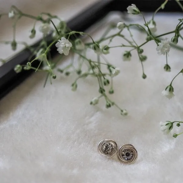 pakilia pakilia Silber Ohrstecker Zirkonia Stein Fair-Trade und handmade – Produktbild 2 von 3