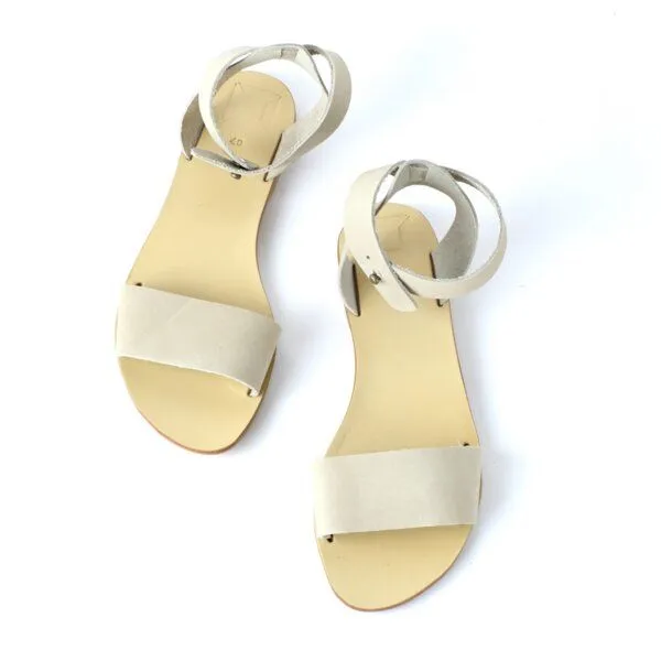SORBAS SORBAS '28 Sandalen aus Leder, Weiß, – Produktbild 2 von 3