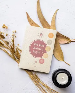 Oh Shanti Oh Shanti Graspapier Notizbuch "Do you believe in magic?" – Produktbild 1 von 1
