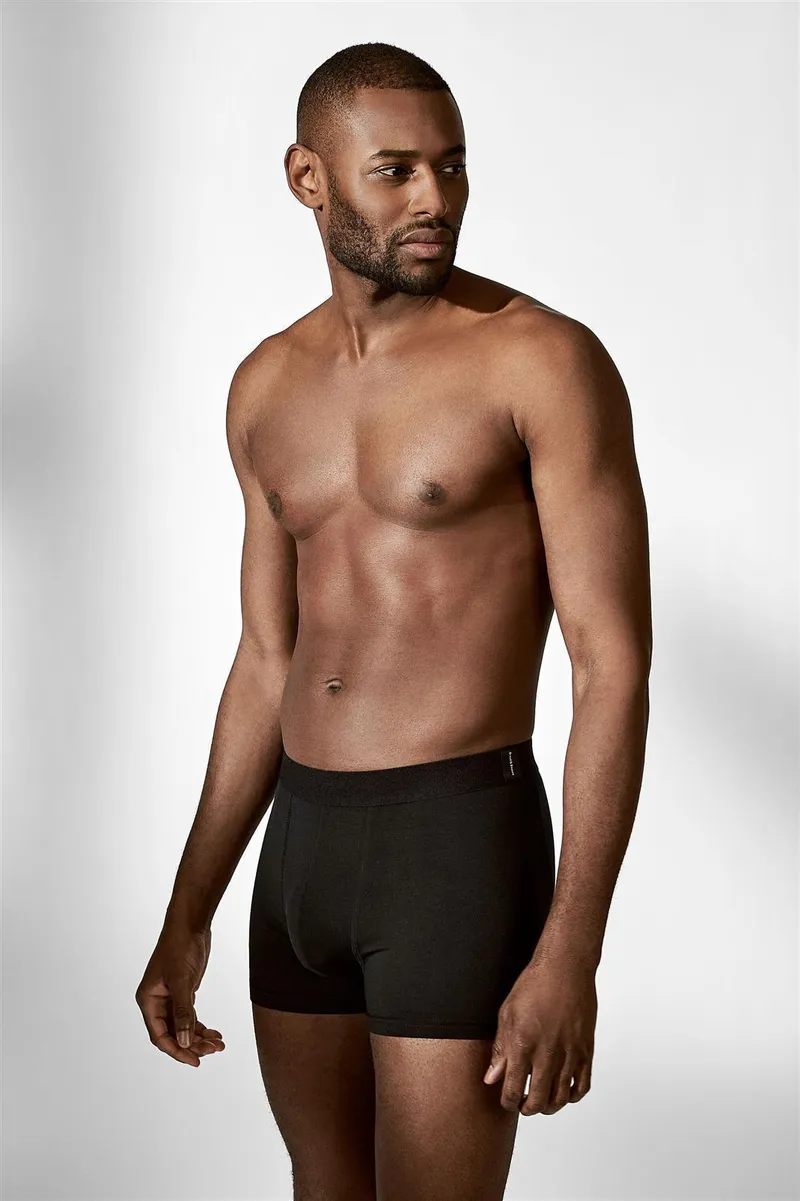 Bread & Boxers Boxer Brief, 2er Pack, Schwarz, – Produktbild 1 von 4
