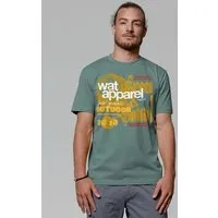 watapparel watapparel T-Shirt Unisex LIMITED EDITION LOGO PRINT 02, Green bay, – Produktbild 1 von 1