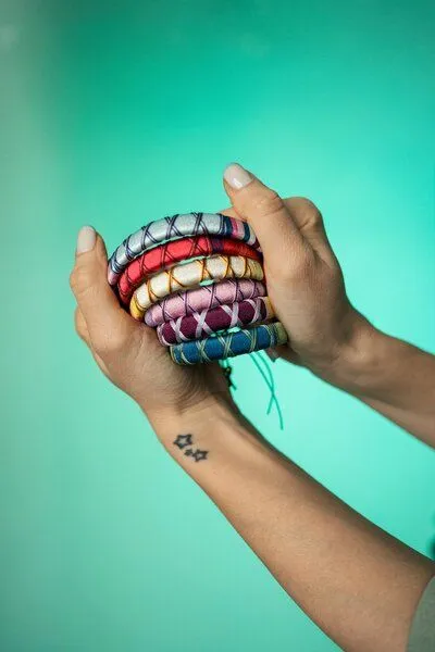 VORSON VORSON Handgemacht BioStyle Armband, Tulip, – Produktbild 4 von 4