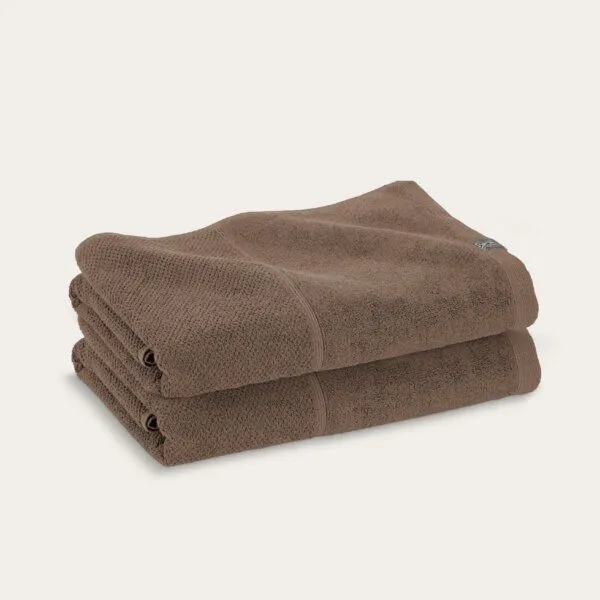 KUSHEL KUSHEL The Bath Towel Duo, Warm chocolate braun, – Produktbild 1 von 2