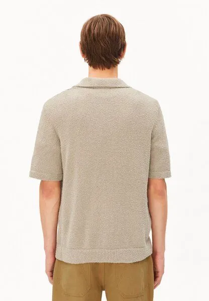 ARMEDANGELS ARMEDANGELS BOUCLE Herren Polo aus Bio-Baumwoll Mix, Sandstone, – Produktbild 2 von 4