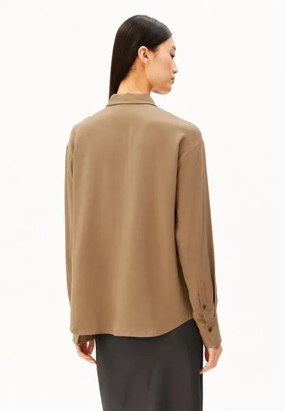 ARMEDANGELS ARMEDANGELS LARISAANA Damen Bluse aus LENZING ECOVERO Viskose, Amberwood, – Produktbild 2 von 4