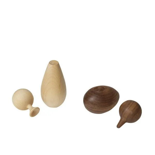 designimdorf DESIGNIMDORF - Bird & Trumpet – Design Salz & Pfefferstreuer aus Holz – Produktbild 4 von 4