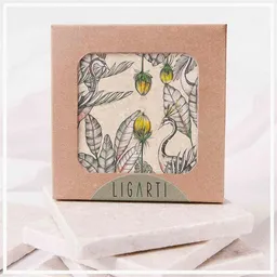 LIGARTI Fliesenuntersetzer »Königskraniche« von LIGARTI | Design Untersetzer | Natursteinfliese – Produktbild 1 von 1