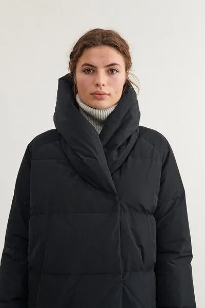 Basic Apparel Basic Apparel Wintermantel Tenna Shawl Collar Parka aus recyceltem Polyester, Schwarz (black), – Produktbild 3 von 4