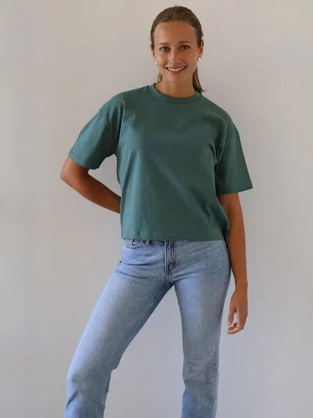 Kultgut Boxistyle Shirt 100% Biobaumwolle / Kultgut, Grün(rosmarin), – Produktbild 1 von 4