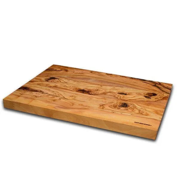 NATUREHOME NATUREHOME Olivenholz Schneidebrett 25x15 cm – Frühstücksbrett aus massivem Holz, handgefertigt, nachhaltig, mediterranes Servierbrett & Brotzeitbrett – Produktbild 1 von 4