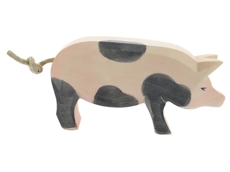 Ostheimer Ostheimer Schwein (hoch, gefleckt) 7 cm Laubholz – Produktbild 1 von 1