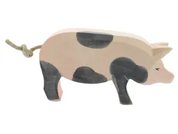 Ostheimer Ostheimer Schwein (hoch, gefleckt) 7 cm Laubholz – Produktbild 1 von 1