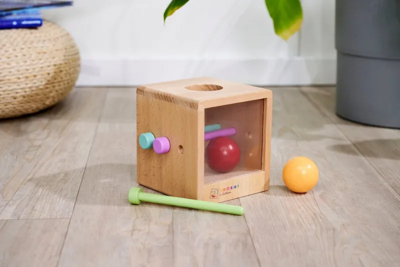 eichhorn eichhorn Lernspielzeug Montessori Box mit Kugeln, Bunt, – Produktbild 1 von 5