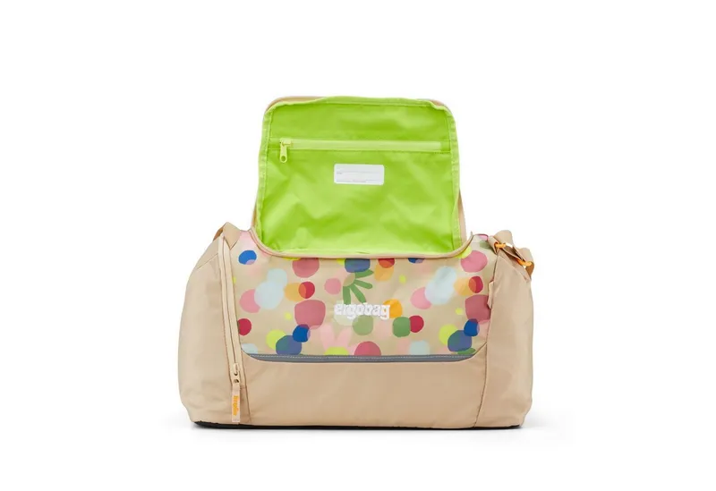 Ergobag Ergobag Schulranzen Sporttasche Flower PowBär 25/26 (1 Stück), mit Nassfach, Schuhfach, Schultasche, Sportbeutel, Braun, – Produktbild 3 von 4