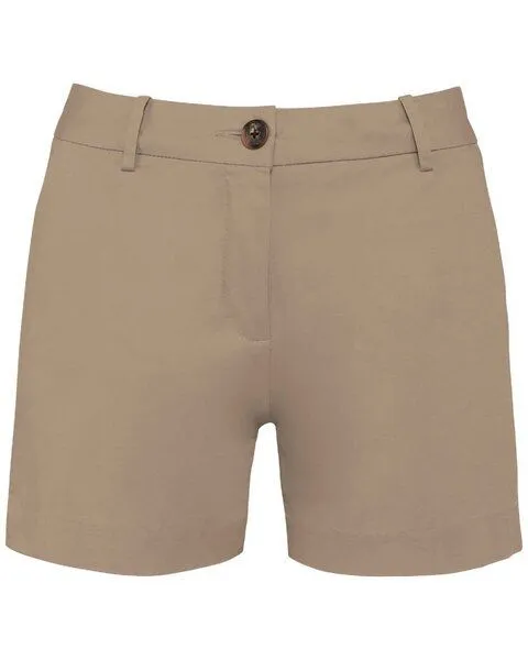 YTWOO YTWOO Damen Bermudashorts aus Bio Baumwolle mit weicher Haptik, Beige, – Produktbild 1 von 4